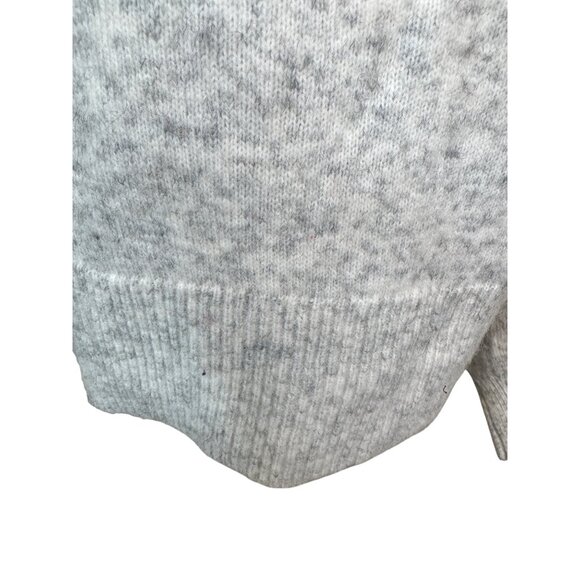 2/$30 Madewell Vinson Shawl-Collar L Pullover Sweater Heathered Stonewall Gray - Picture 7 of 14